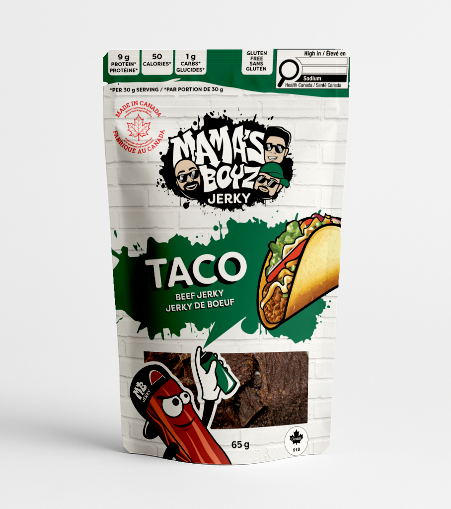 Mama's Boyz Jerky Taco Flavour Bag