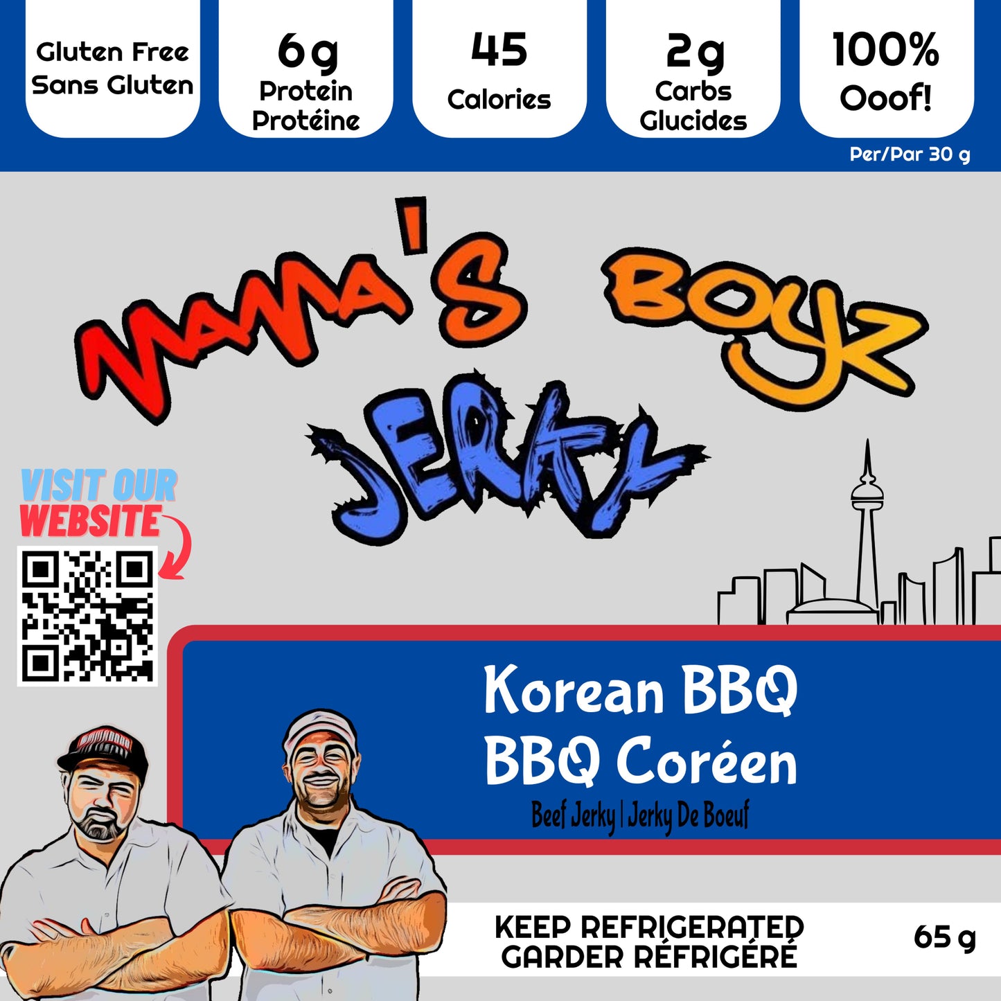 Mama's Boyz Jerky Korean BBQ Flavour