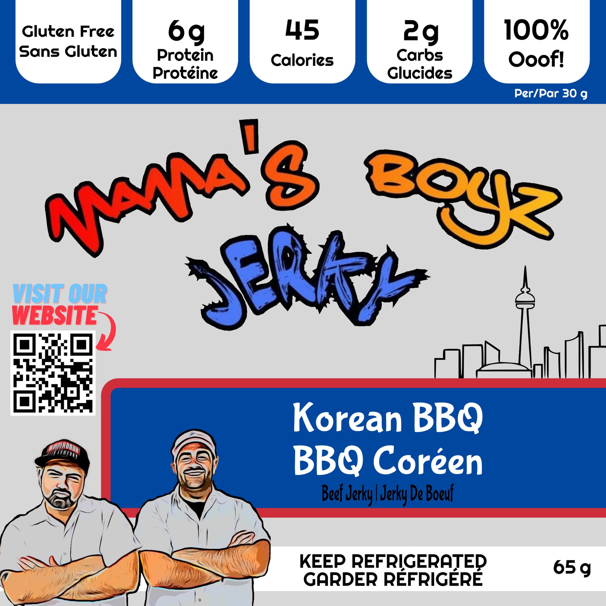 Mama's Boyz Jerky Korean BBQ Flavour