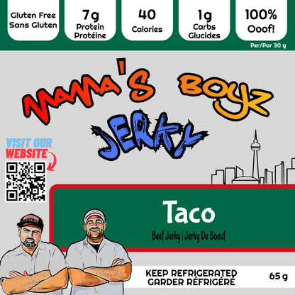 Mama's Boyz Jerky Taco Flavour